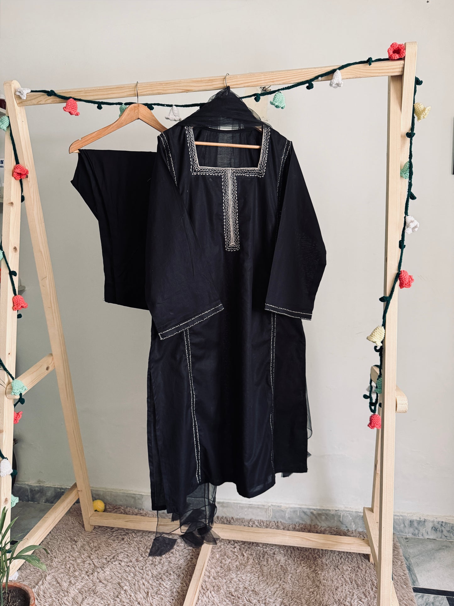 Noir Safa 2Pc