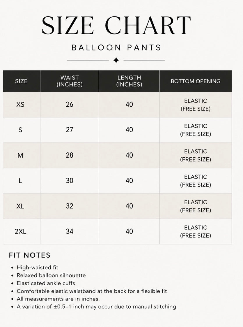 Ivory Convertible Balloon Pants