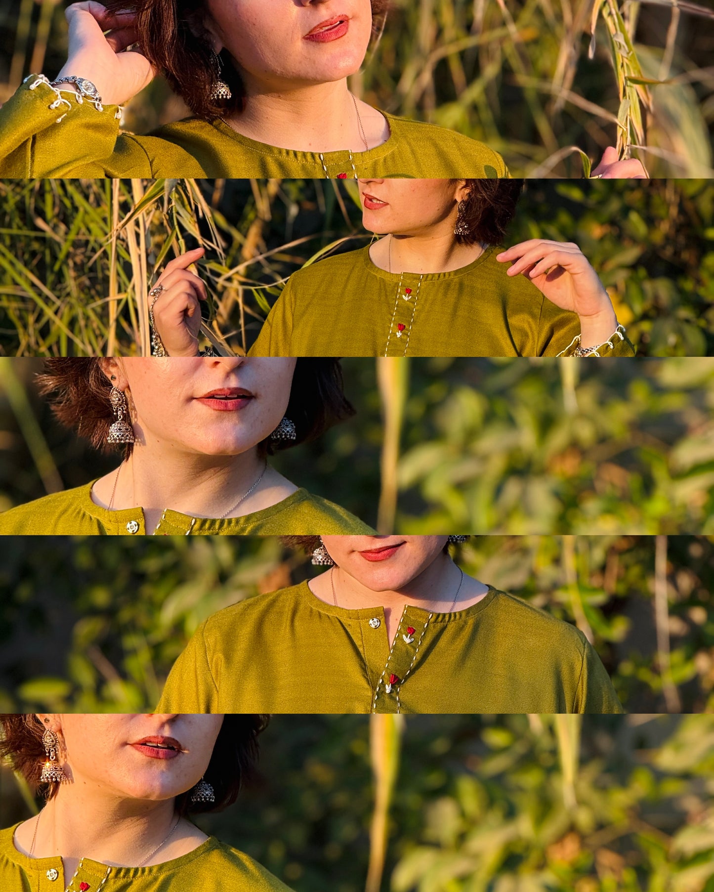 Olive Green Marina 2-Piece Ensemble
