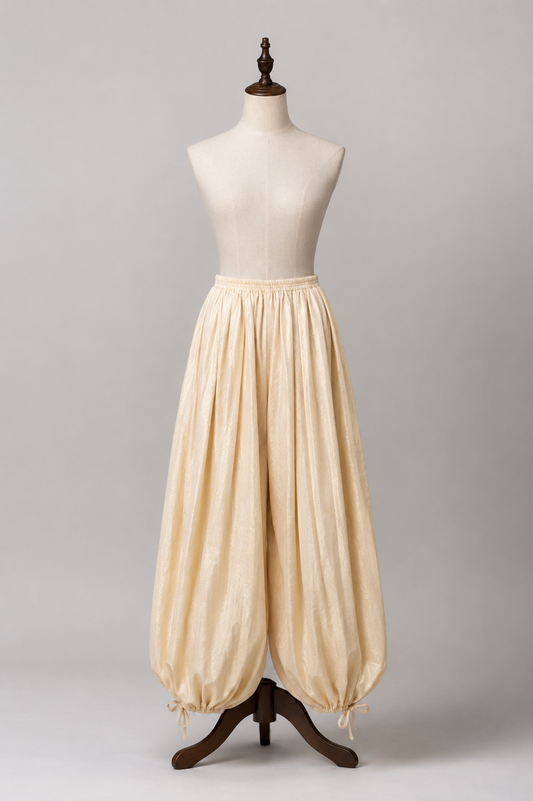 Ivory Convertible Balloon Pants