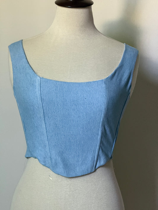 Denim Vest — 1 Piece