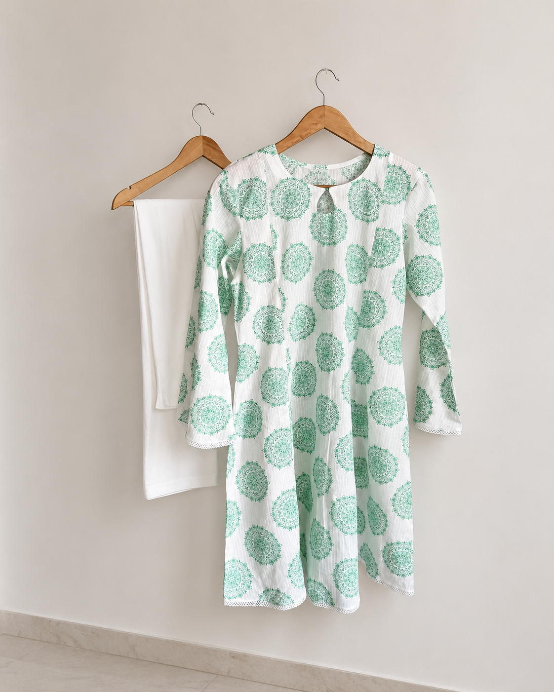 Mint Blossom Printed Lawn 2-Piece