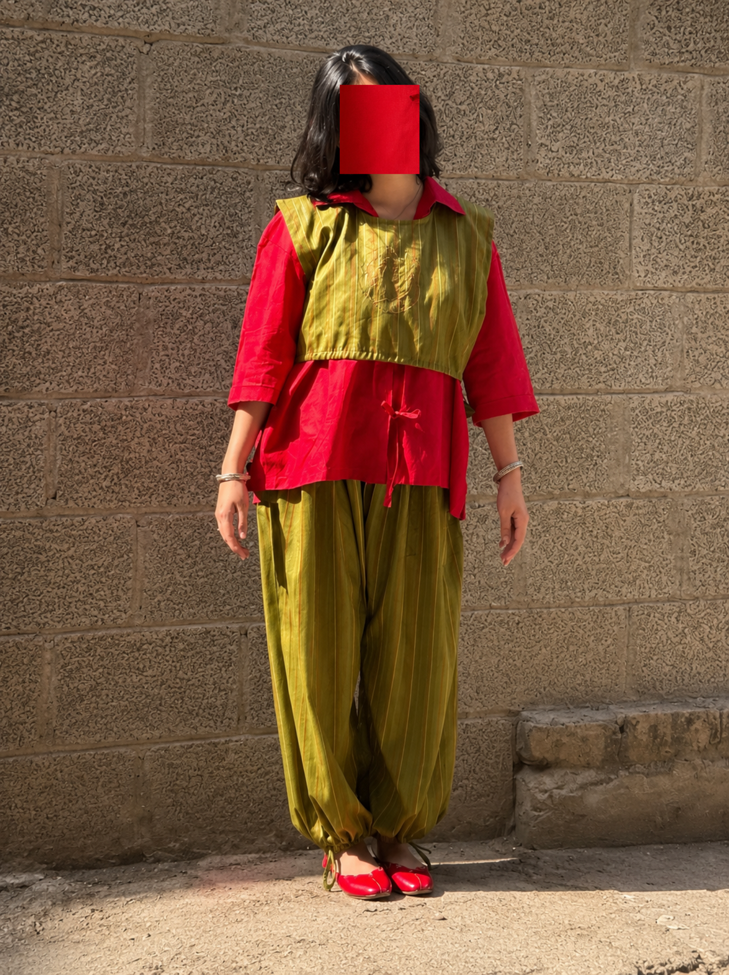 Zareen Olive 3Pc Set