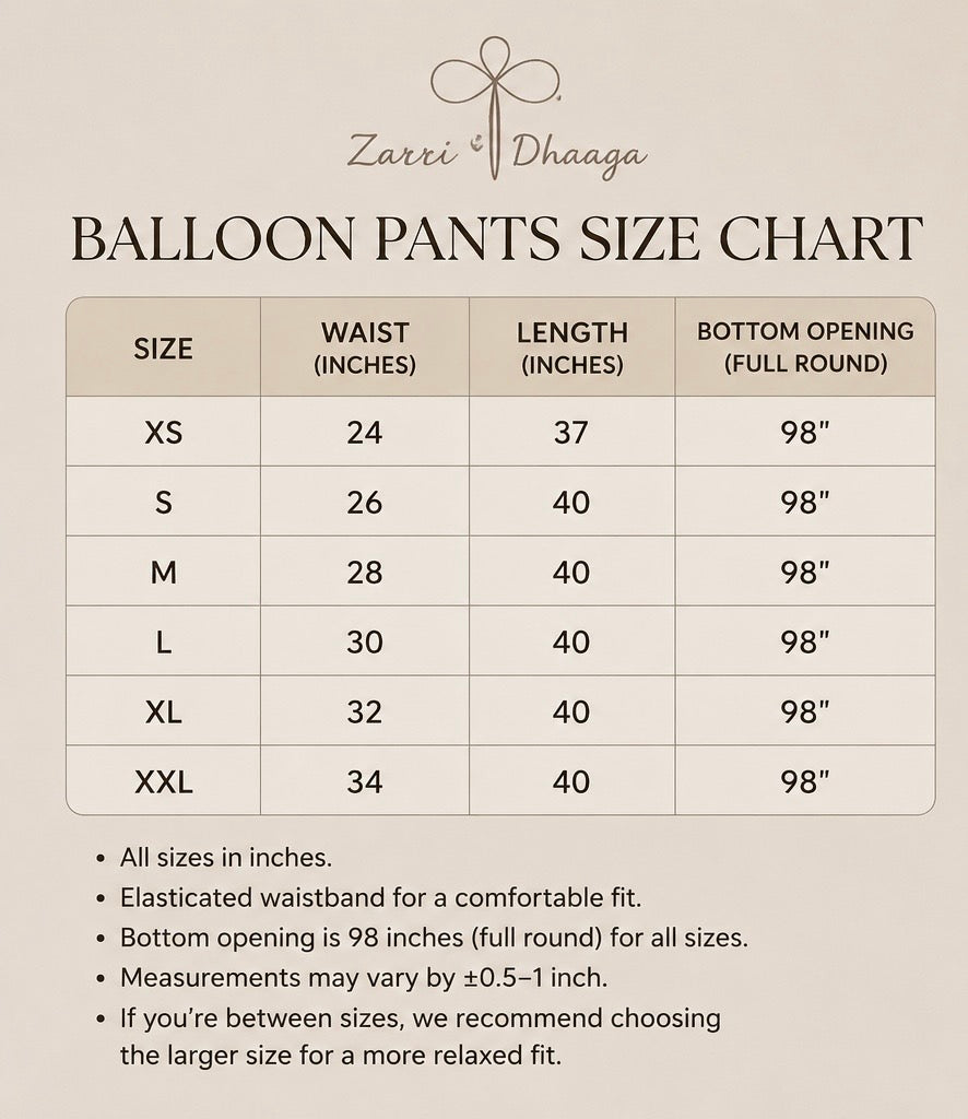 Zamrud Baloon Pants-2Pc
