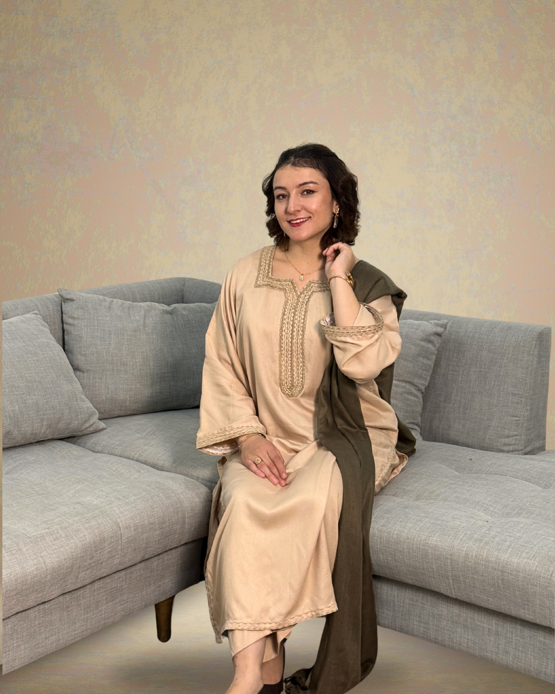 Beige Marina 2-Piece / 3-Piece Ensemble