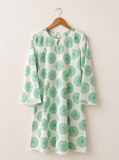 Mint Blossom Printed Lawn 2-Piece