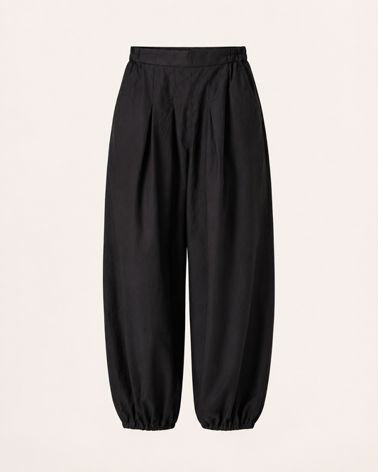 Black Baloon Pants Narrow