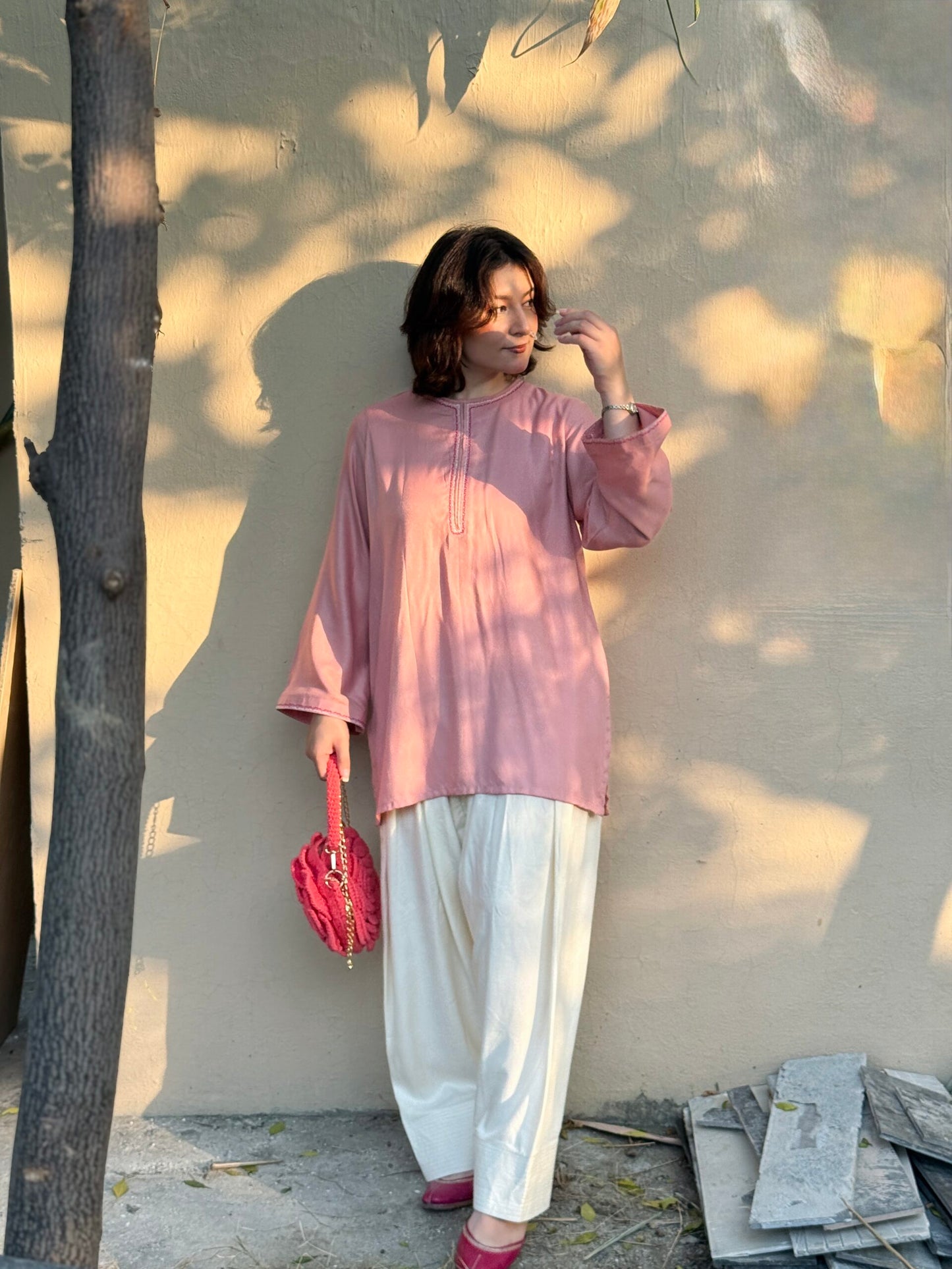1-Piece Short Kurtis Blush Muse
