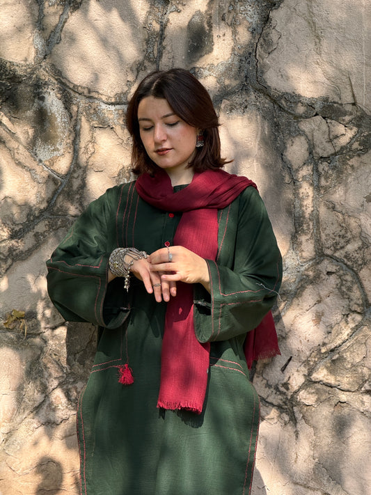 Emerald Trail – Embroidered Two-Piece Suit