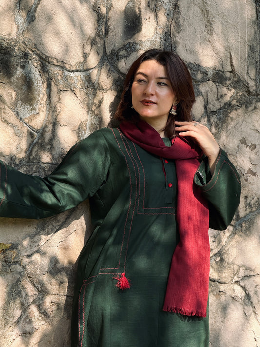 Emerald Trail – Embroidered Two-Piece Suit