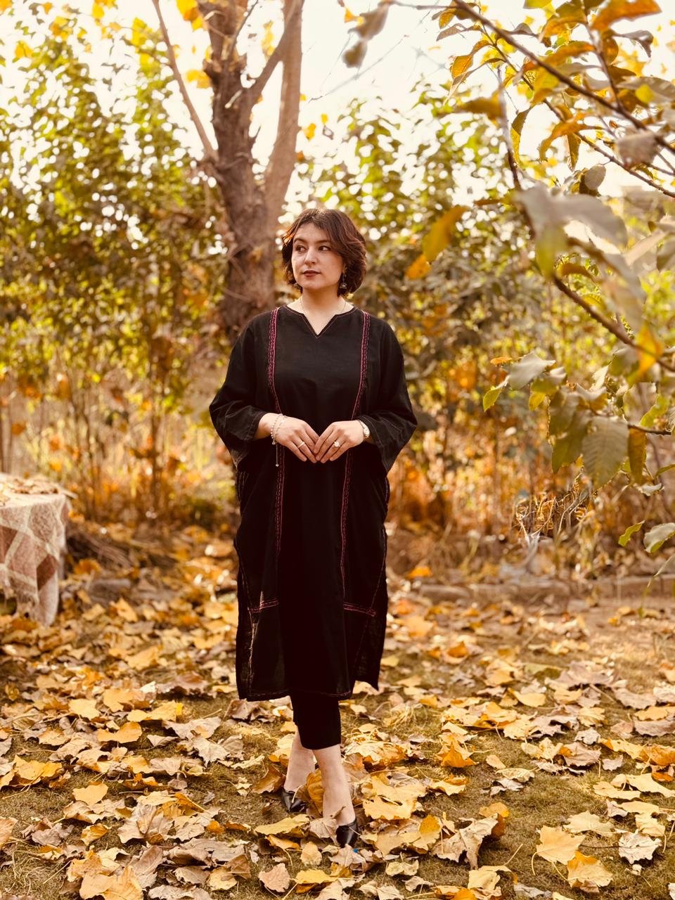 Black Khaddar 2-Piece Suit
