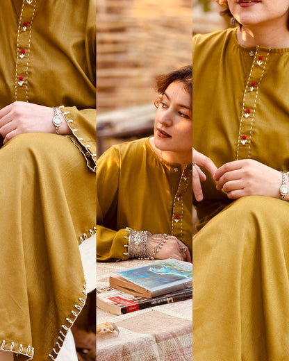 Olive Green Marina 2-Piece Ensemble